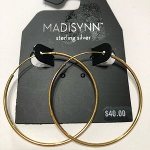 Madisynn gold women’s round loops earrings Jewelry.